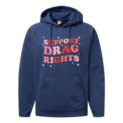 Support Drag Rights Drag Show Supporter Sassy Drag Queen Performance Fleece Hoodie