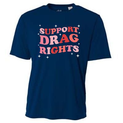 Support Drag Rights Drag Show Supporter Sassy Drag Queen Cooling Performance Crew T-Shirt