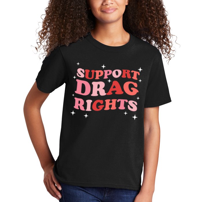 Support Drag Rights Drag Show Supporter Sassy Drag Queen Kids T-Shirt