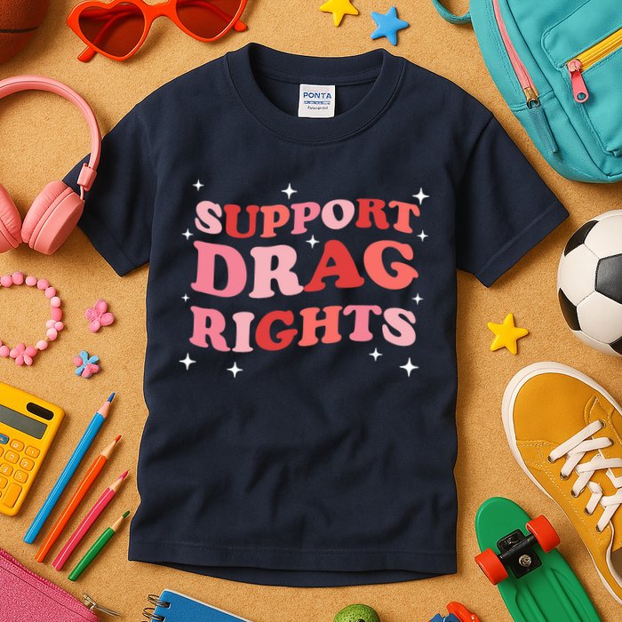 Support Drag Rights Drag Show Supporter Sassy Drag Queen Kids T-Shirt