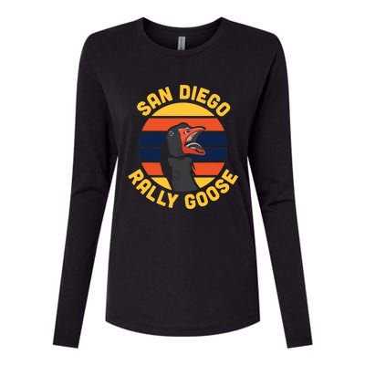 San Diego Rally Goose Womens Cotton Relaxed Long Sleeve T-Shirt