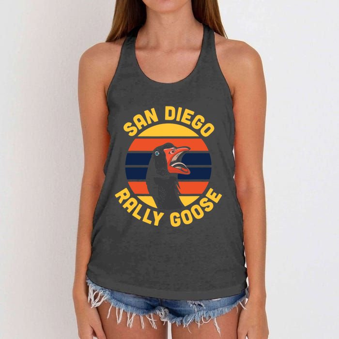 San Diego Rally Goose Women's Knotted Racerback Tank