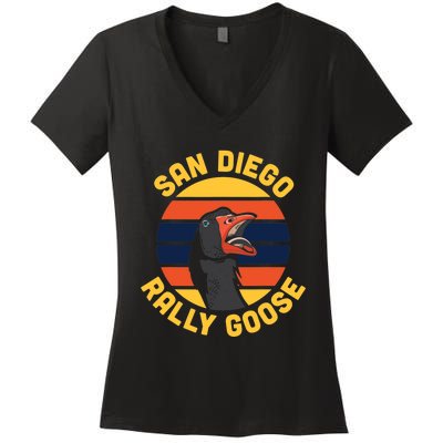 San Diego Rally Goose Women's V-Neck T-Shirt