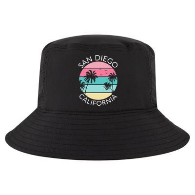 San Diego Retro California Surf Beach SD La Jolla Oceanside Premium Cool Comfort Performance Bucket Hat