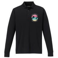 San Diego Retro California Surf Beach SD La Jolla Oceanside Premium Performance Long Sleeve Polo