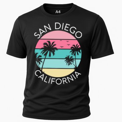 San Diego Retro California Surf Beach SD La Jolla Oceanside Premium Performance Shirt