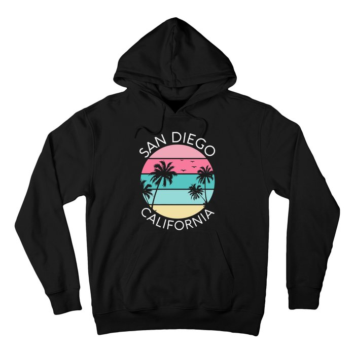 San Diego Retro California Surf Beach SD La Jolla Oceanside Premium Hoodie