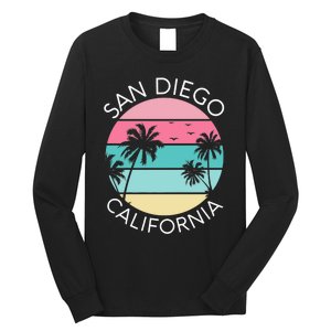 San Diego Retro California Surf Beach SD La Jolla Oceanside Premium Long Sleeve Shirt