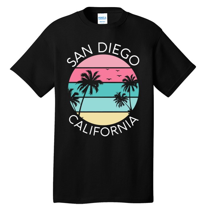 San Diego Retro California Surf Beach SD La Jolla Oceanside Premium Tall T-Shirt