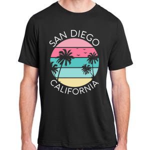 San Diego Retro California Surf Beach SD La Jolla Oceanside Premium Adult ChromaSoft Performance T-Shirt