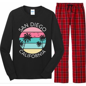 San Diego Retro California Surf Beach SD La Jolla Oceanside Premium Long Sleeve Pajama Set