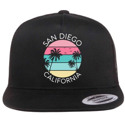 San Diego Retro California Surf Beach SD La Jolla Oceanside Premium Flatbill Hat