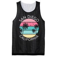 San Diego Retro California Surf Beach SD La Jolla Oceanside Premium Mesh Reversible Basketball Jersey Tank