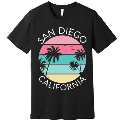San Diego Retro California Surf Beach SD La Jolla Oceanside Premium Premium T-Shirt