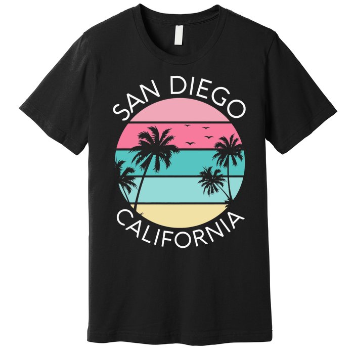 San Diego Retro California Surf Beach SD La Jolla Oceanside Premium Premium T-Shirt