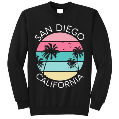 San Diego Retro California Surf Beach SD La Jolla Oceanside Premium Tall Sweatshirt