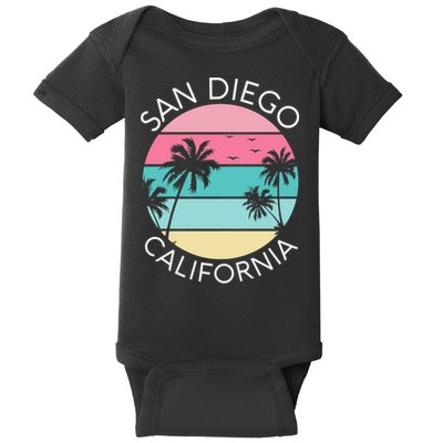 San Diego Retro California Surf Beach SD La Jolla Oceanside Premium Baby Bodysuit