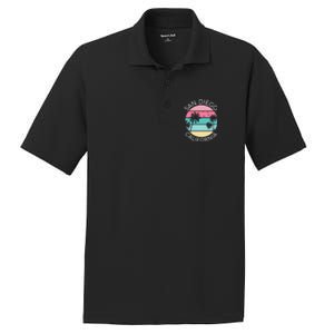 San Diego Retro California Surf Beach SD La Jolla Oceanside Premium PosiCharge RacerMesh Polo