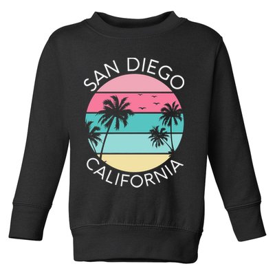San Diego Retro California Surf Beach SD La Jolla Oceanside Premium Toddler Sweatshirt
