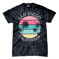 San Diego Retro California Surf Beach SD La Jolla Oceanside Premium Tie-Dye T-Shirt