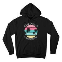 San Diego Retro California Surf Beach SD La Jolla Oceanside Premium Tall Hoodie