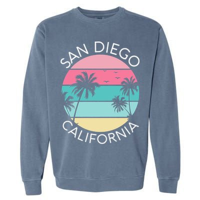 San Diego Retro California Surf Beach SD La Jolla Oceanside Premium Garment-Dyed Sweatshirt