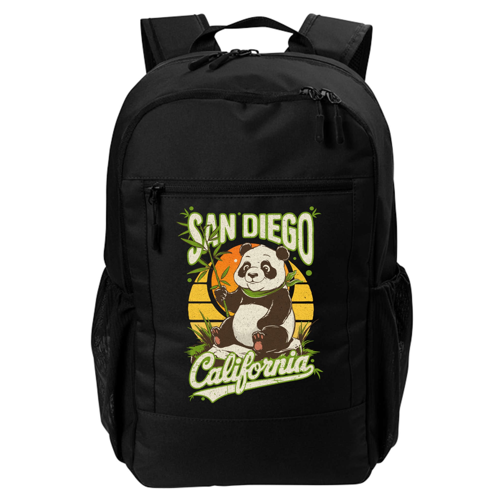 San Diego Retro Panda Zoo California State Vintage Gift Backpack