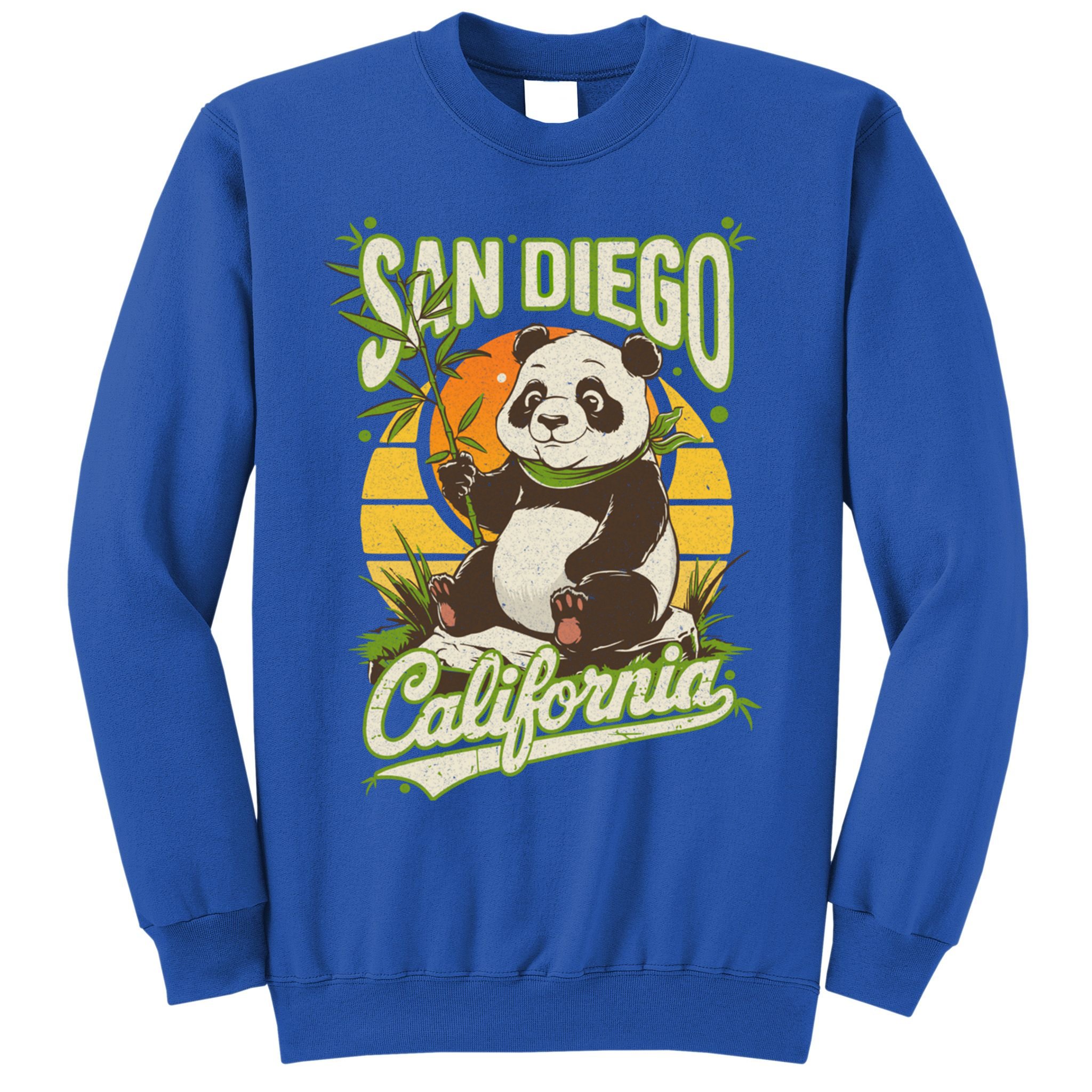 San Diego Retro Panda Zoo California State Vintage Gift Sweatshirt