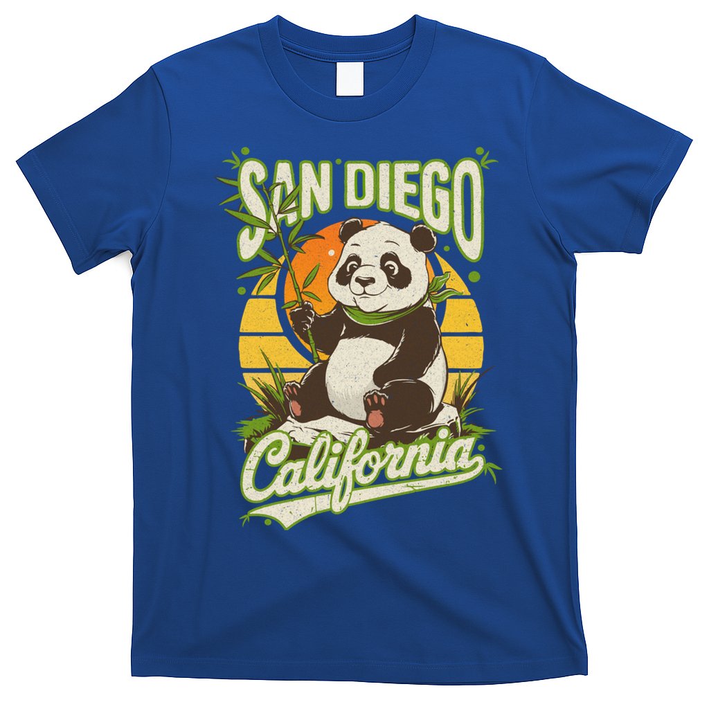 San Diego Retro Panda Zoo California State Vintage Gift T-Shirt