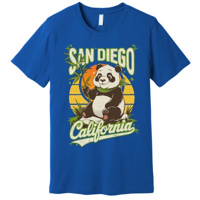 San Diego Retro Panda Zoo California State Vintage Gift Premium T-Shirt