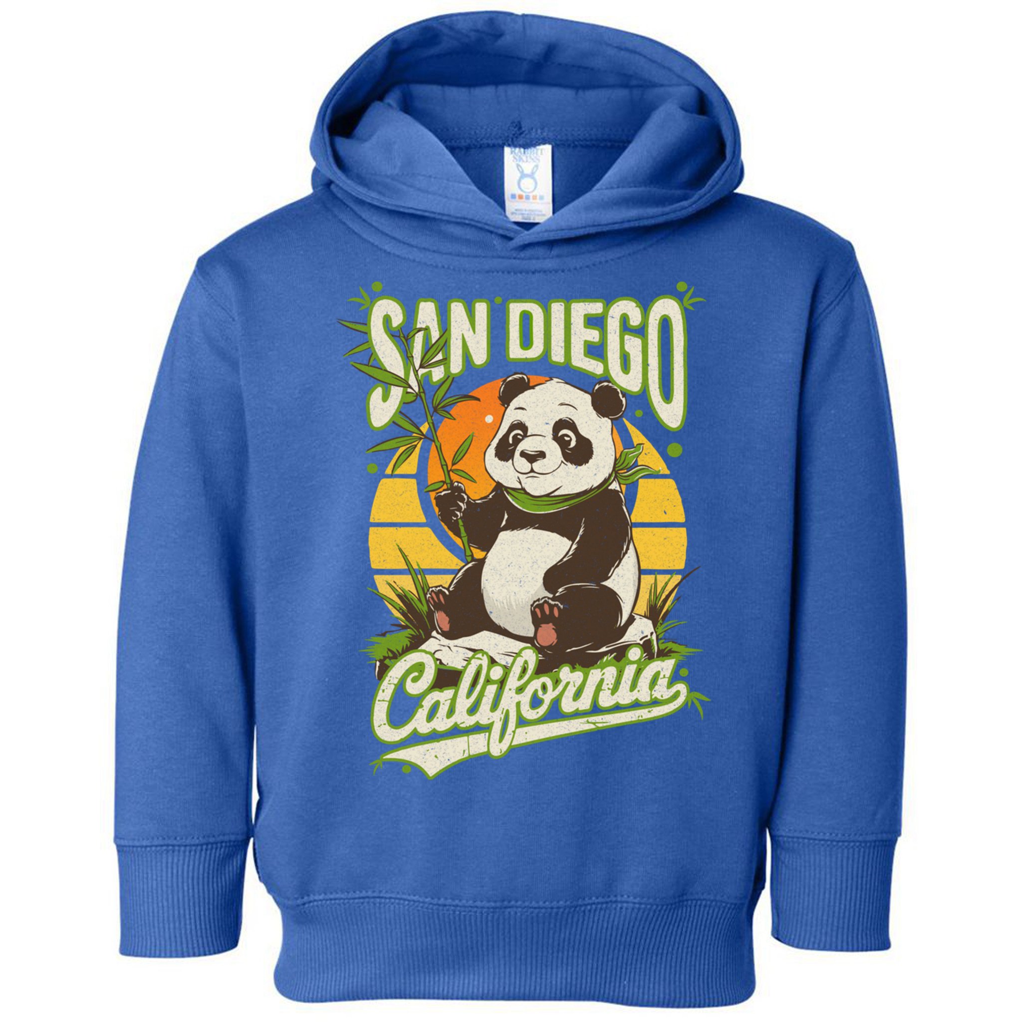 San Diego Retro Panda Zoo California State Vintage Gift Toddler Hoodie