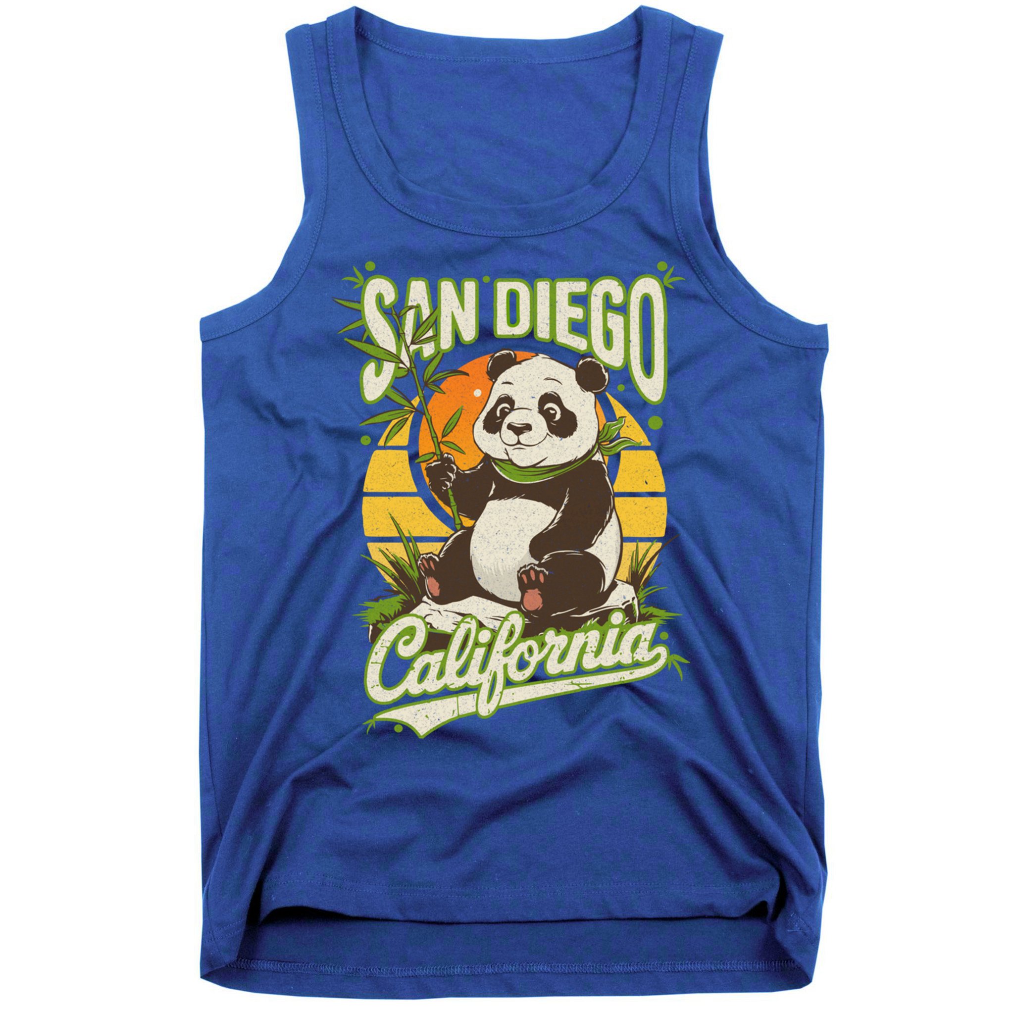 San Diego Retro Panda Zoo California State Vintage Gift Tank Top