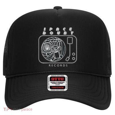 Space Doubt Records High Crown Mesh Back Trucker Hat
