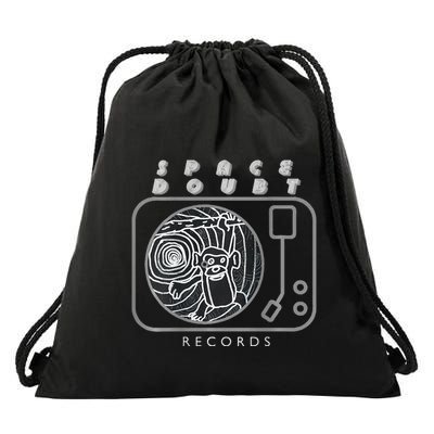 Space Doubt Records Drawstring Bag