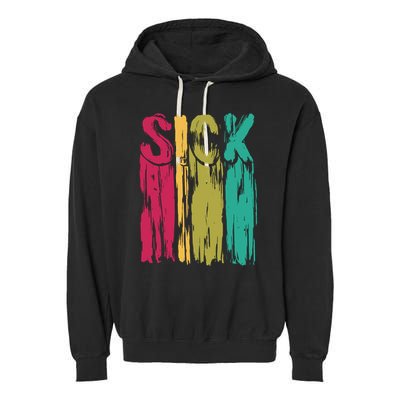 Sick Drip Retro Garment-Dyed Fleece Hoodie