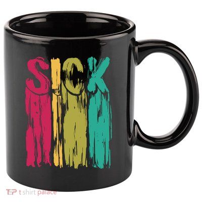 Sick Drip Retro 11oz C Handle Ceramic Mug
