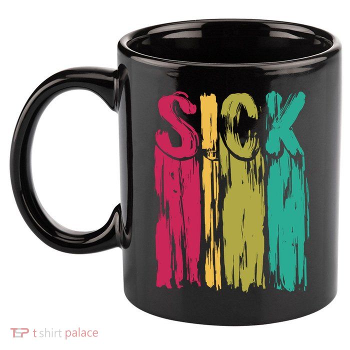 Sick Drip Retro 11oz C Handle Ceramic Mug