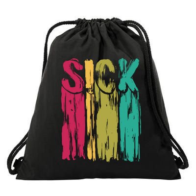 Sick Drip Retro Drawstring Bag