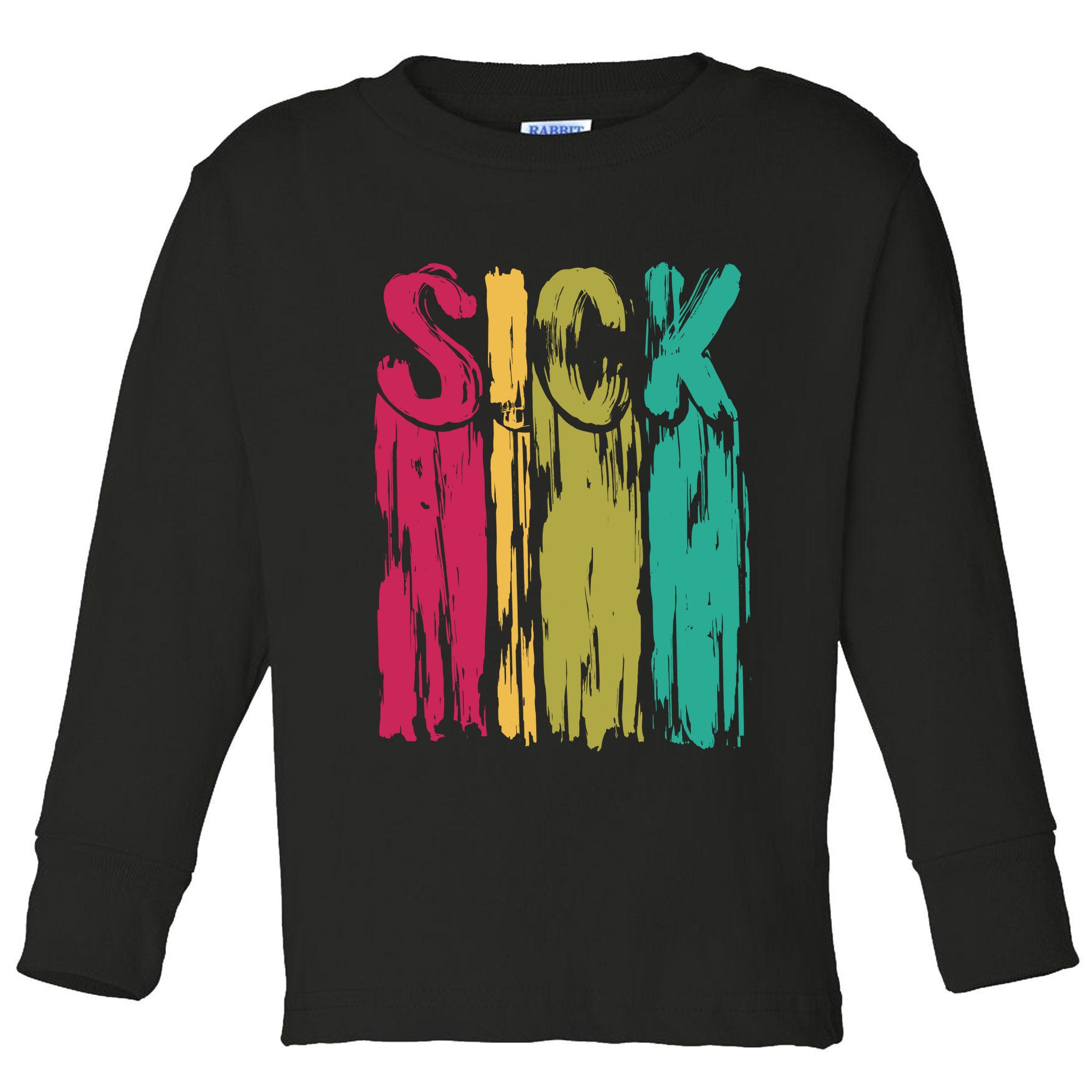 Sick Drip Retro Toddler Long Sleeve Shirt