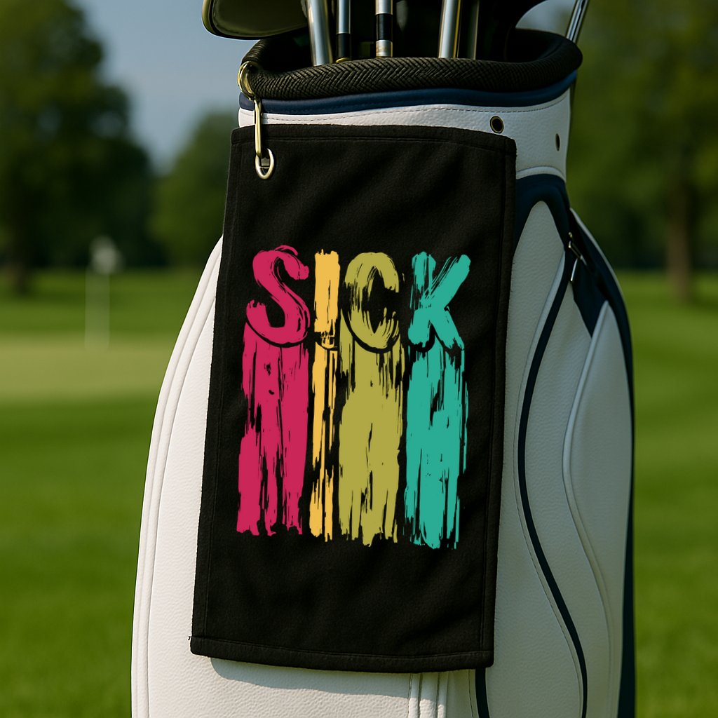 Sick Drip Retro Golf Towel