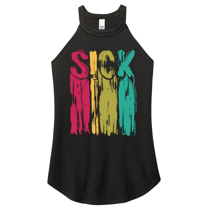 Sick Drip Retro Women's Perfect Tri Rocker Tank