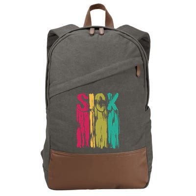 Sick Drip Retro Cotton Canvas Backpack