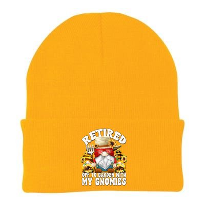 Sunflower Dad Retiret Garden Gnomes For Retired Grandpa Meaningful Gift Knit Cap Winter Beanie