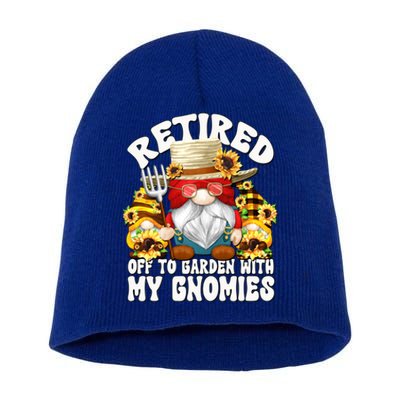 Sunflower Dad Retiret Garden Gnomes For Retired Grandpa Meaningful Gift Short Acrylic Beanie