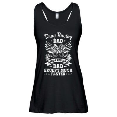 Street Drag Racing Dad Like A Regular Dad Just Cooler Ladies Essential Flowy Tank