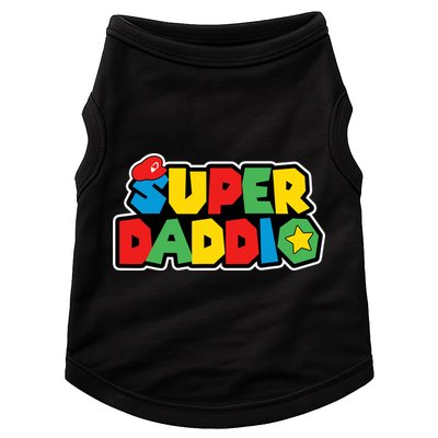 Super Daddio Retro Video Game Fathers Day Dad Gaming Doggie Tank