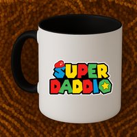 Super Daddio Retro Video Game Fathers Day Dad Gaming Mug