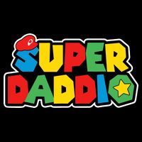 Super Daddio Retro Video Game Fathers Day Dad Gaming Drawstring Bag