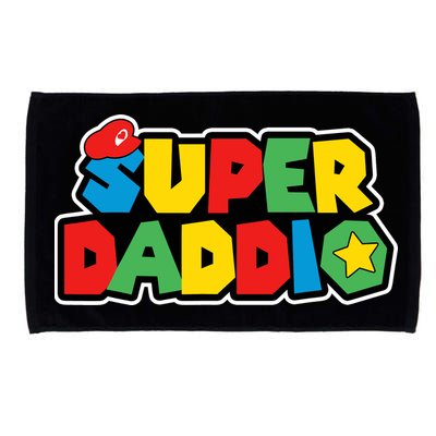 Super Daddio Retro Video Game Fathers Day Dad Gaming Microfiber Hand Towel