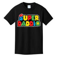 Super Daddio Retro Video Game Fathers Day Dad Gaming Kids T-Shirt